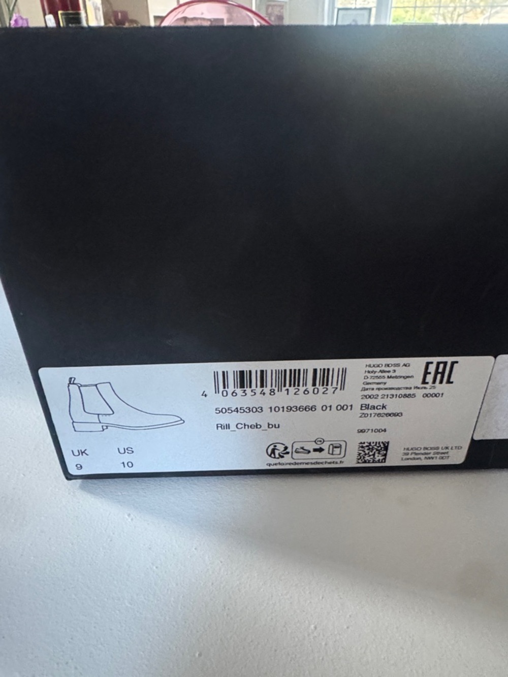 Hugo Boss Black Chelsea Boot Box Label - Picture 2 of 6